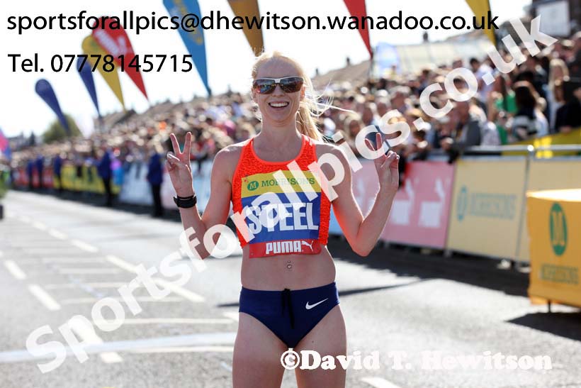 Gemma Steel 2nd in the womens Morrisons Great North Run. Photo: David T. Hewitson/Sports for All Pics